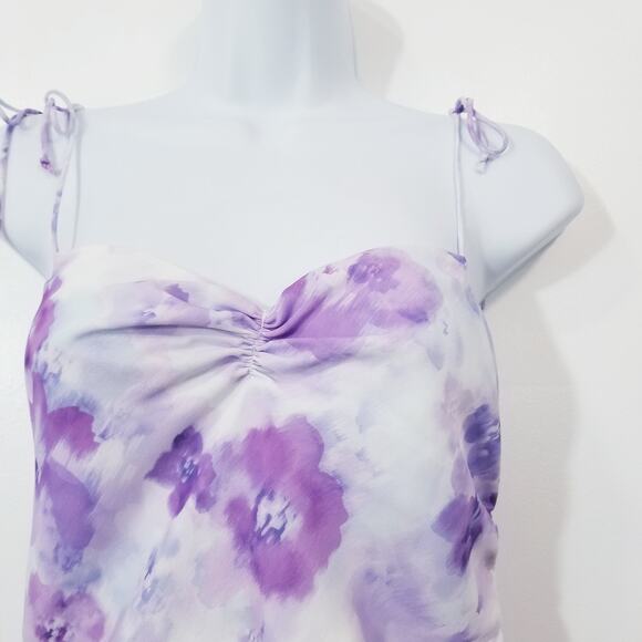 For Love & Lemons Lavender Zinna Midi Dress - Picture 5 of 14